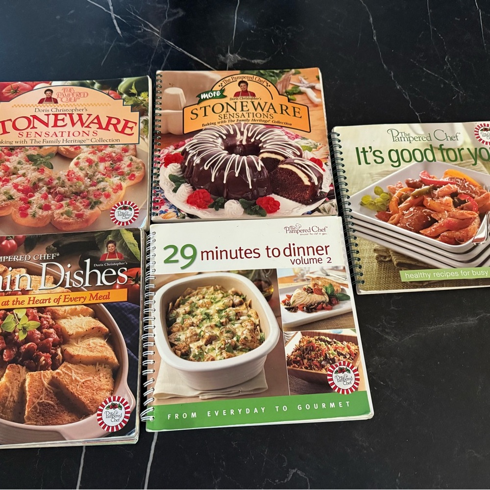 Pampered Chef Vibrant Cookbook Collection (Set of 5)
